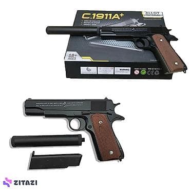 Oyuncaq silahlar: Tam dəmir korpus ToyGun. Əldə möhtəşəm hissiyatı var endirimli — 1