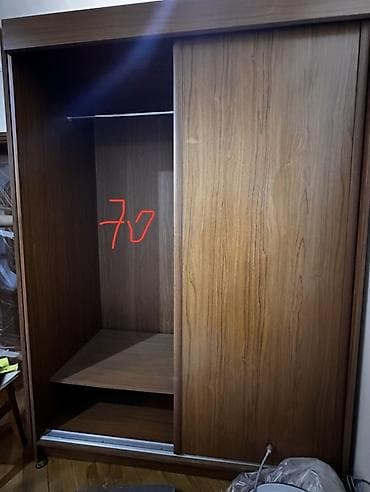 skaf paltar: İşlənmiş, 2 qapılı, Təkərli, Qəhvəyi, Kupe, Künc dolab — 3
