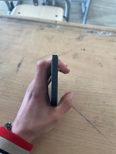 iphone 12 teze: IPhone 12, 128 GB, Black Titanium, Zəmanət, Face ID — 5