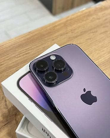 ipad 6: IPhone 14 Pro, 256 GB, Deep Purple, Zəmanət, Simsiz şarj, Face ID — 3