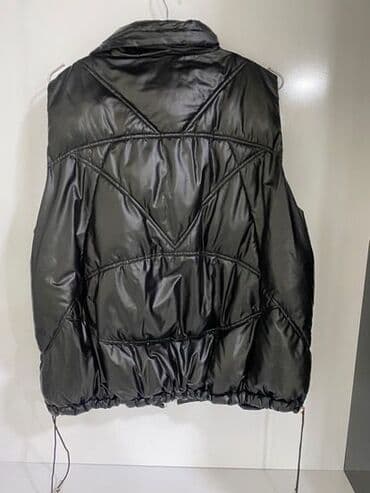 trapes şalvar cins: Qara rəngli, yüngül və isti şişmə kişi/jinsilər üçün jilet. - Parlaq — 2