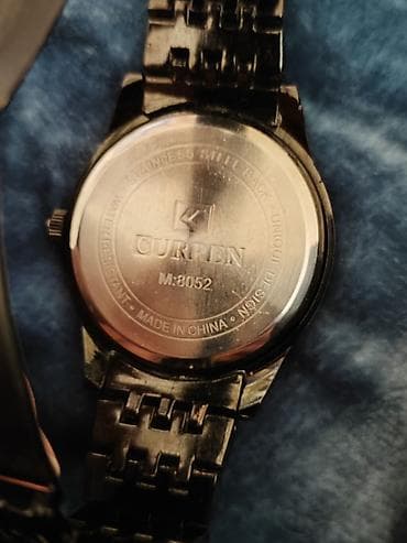 almaniyada saat neçədir: Qol saatı, Curren, rəng - Qara — 4