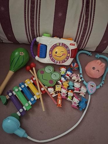 pişikli oyunlar: Uşaq oyuncaqları dəsti - Fisher-Price interaktiv saat/oynaq — 1