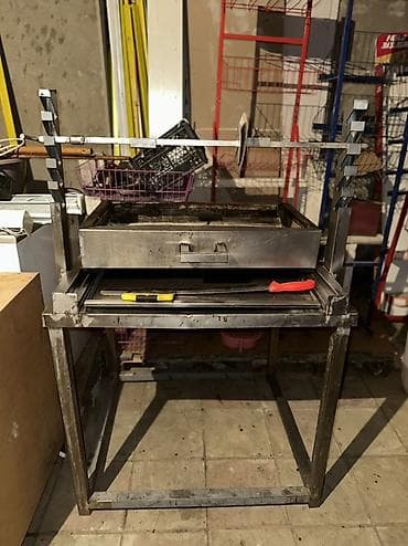 mini manqal: Döner manqalı Paslanmayan poladdan hazırlanmış peşəkar manqal və şiş — 1