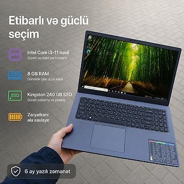 hard disk ssd: İntel 11 nəsil/8gb DDR4/SSD kingston 240gb Salam əziz dostlar 🖐🏻 — 1