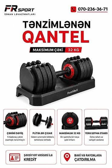 hiking: Dəmir Qantellər, Çəki: 32 kq, Yeni — 1