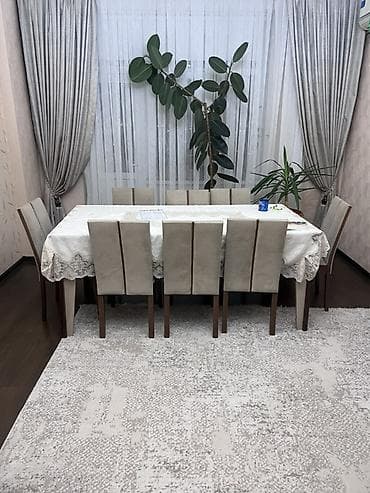 stollar ve stullar: Masa və oturacaqlar satılır, çox yaxşı vəziyyətdədir, keyfiyyətli masa — 1