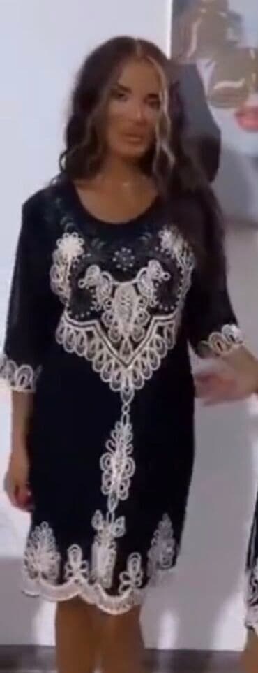 toy donlari qisa: Qara vishivkali ve muncuqlu biserli hem gundelik hemde ziyafete — 2