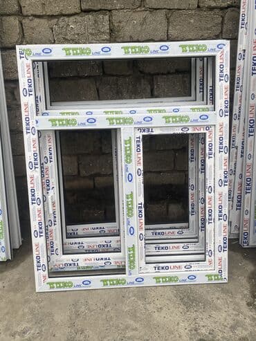 Yeni İkiqat şüşə paketi Plastik pəncərə, Еni: 120 sm, Uzunluğu: 140 sm, Ödənişli quraşdırma