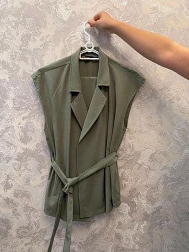 qisa qol koynekler: Jilet, L, One size, rəng - Yaşıl — 1