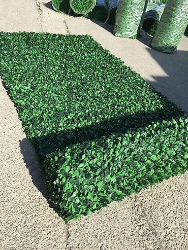 qazon satilir: Süni yaşıl arakəsmə setka / dekorativ yaşıl divar örtüyü - Material — 3