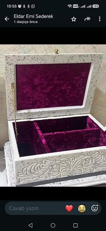 dekor evler: Qranit/akril daşdan dekorativ qutu - Material: süni daş/qranit tipli — 7