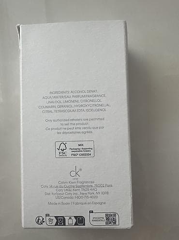 papaq satisi: Calvin Klein CK One Eau de Toilette – 100 ml - Uniseks ətir; təmiz — 2