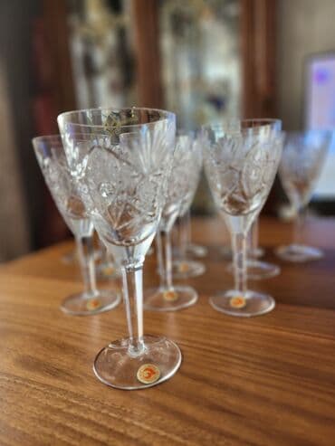 qələm qabı: Rümkalar, rəng - Ağ, Xrustal, 12 ədədli dəst, Rusiya — 9