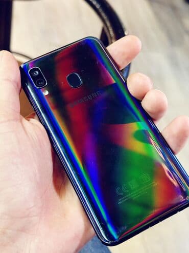 samsung galaxy a30s qiymeti: Samsung Galaxy A40, rəng - Qara, Barmaq izi — 2