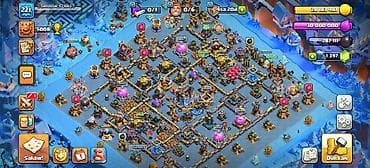 Clash of Clans hesabı – yüksək inkişaf etmiş baza və güclü qəhrəman