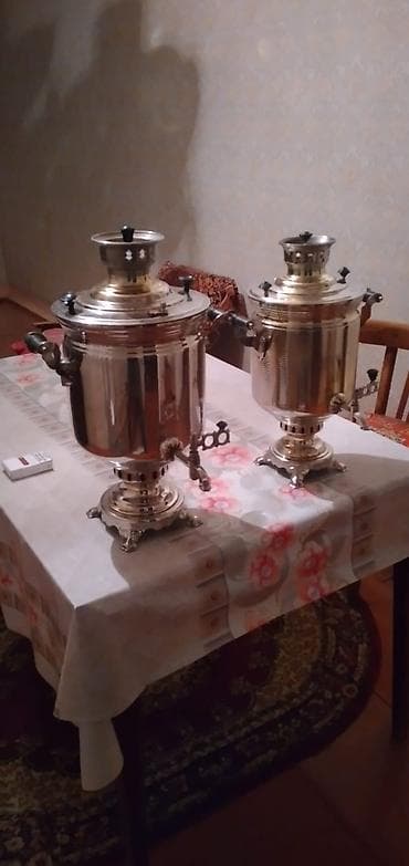 soya mumu: Mis samovar dəsti – klassik kömür/odunla işləyən model - Material — 1