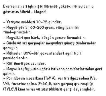 ciyelek toxumu: Amin f1
mirsini
karistant
grandis — 6