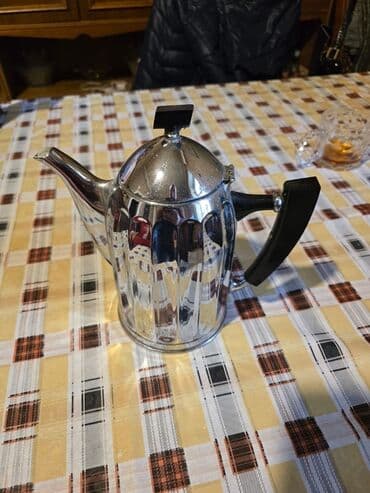 buta qab qacaq gence instagram: Rəng - Gümüşü, Dəm caydanı, Paslanmayan polad, 1,5 bucket volume l, SSRİ — 1