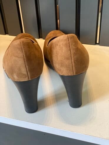 şnurlu qadın mokasinləri: Tuflilər, Ölçü: 38.5, rəng - Qəhvəyi, İşlənmiş — 3