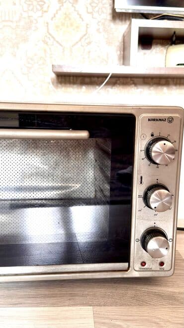 işlenmiş soba: Духовка Korkmaz, Электрическая, цвет - Серый, Отдельностоящая, Б/у — 6