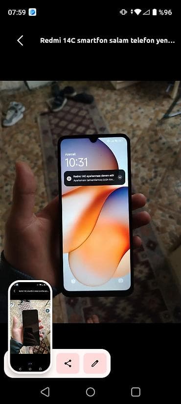elektron gitara per page 40: Redmi 14C smartfon salam 3 ayin telefonudu tukanan təzə almışam pula — 2