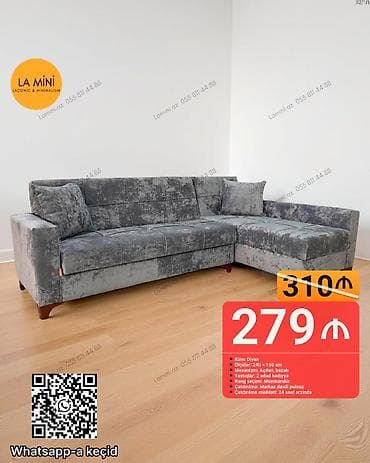 Künc divan, Açılan, Bazalı, Parça, Şəhərdaxili pulsuz çatdırılma