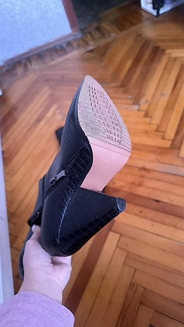 Женская обувь: Сапоги, Размер: 37, цвет - Черный, Новый — 5