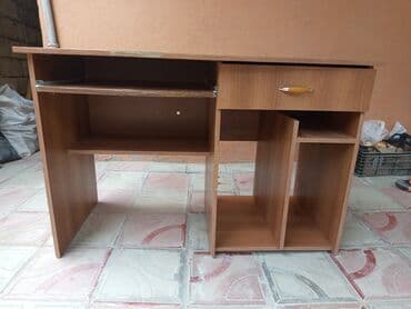 купить компьютерный стол: Прямой стол, С полками, С выдвижными ящиками, DSP, Без гарантии, Нет кредита — 4