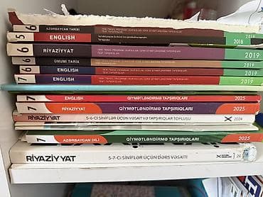 Kitablar və jurnallar: Məktəb dərslikləri və test-topluları dəsti Tərkib: - Riyaziyyat — 1