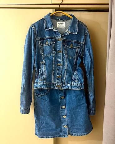 куртка pull: PULL&BEAR denim paltar (cəket formalı) - Brend: PULL&BEAR — 1