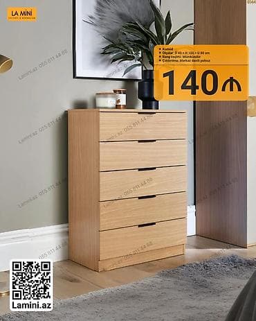 Komod – lakonik və minimal dizayn - Material: laminat örtüklü taxta — 1