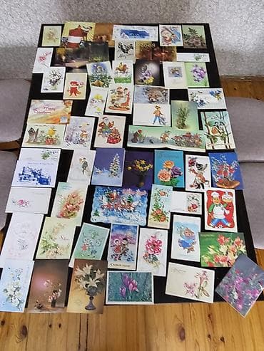 köhne pullar: Müxtəlif kolleksiyalı antik açıqcalar, sovet dövründən açıqcalar — 4