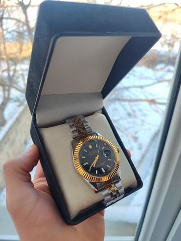 komplekt qizil destleri: Новый, Наручные часы, Rolex, цвет - Золотой — 3