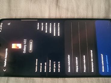 salyanda telefonlar: Samsung Galaxy A32, 128 GB, rəng - Qara, İki sim kartlı — 2