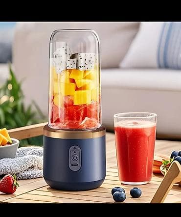 Blenderlər: 2 eded qabı ve 1200 mah batarya tutumu olan blendir. - Bir toxunuşla — 1