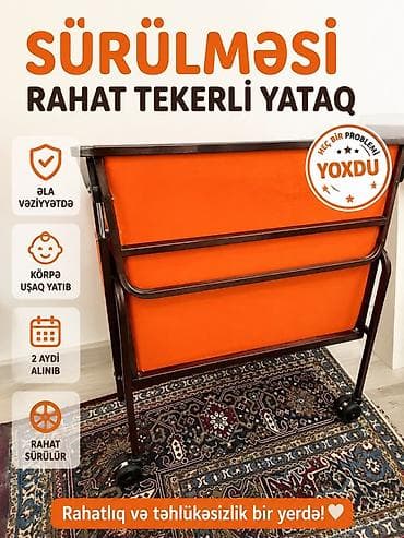 ariz mebel: Rahat təkərli böyük ve uşaq yatacaqi böyük adamda yata biler - — 1