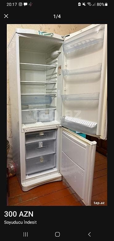 2 qapılı Indesit Soyuducu Satılır, rəng - Ağ — 2