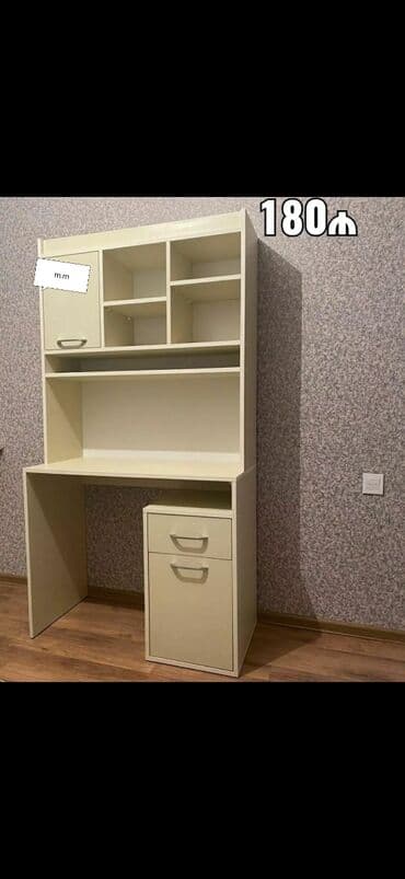 детская парта со стульчиком: Для девочки и мальчика, Новый, С выдвижными ящиками, Письменный стол, Без стульев — 3