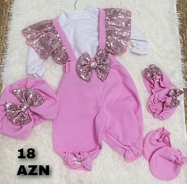 elifba bayrami geyimleri: Uşaq dəsti, Qız üçün, 0 - 3 ay — 1