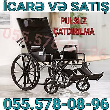 Маски медицинские: Tibbi əlil arabası – icarə və satış. - Rahat və dayanıqlı — 1