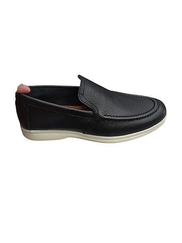 jaket kişi: Kişi loafer ayaqqabısı - Rəng: qara (üst hissə), altlıq: açıq — 1