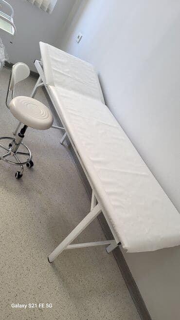 куханная мебель: Новый, Косметологическая кушетка, Нескладной, цвет - Белый — 19