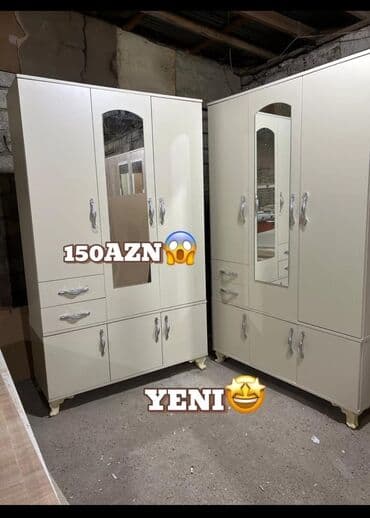 laminat qiyməti: Yeni, Açılan, 3 qapılı Düz dolab, Şifonyer, Azərbaycan — 9
