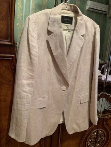 qara uzun don: Pencək, Massimo Dutti, Kətan, L — 1