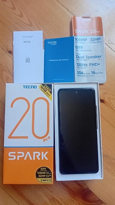 Tecno Spark 20 Pro, 256 ГБ, Отпечаток пальца at lalafo.az Tecno Spark 20 Pro, 256 ГБ, Отпечаток пальца
