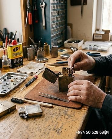 yolda teker temiri: Zippo alışqan xidmətləri - Zippo alışqanlarının peşəkar təmiri — 1