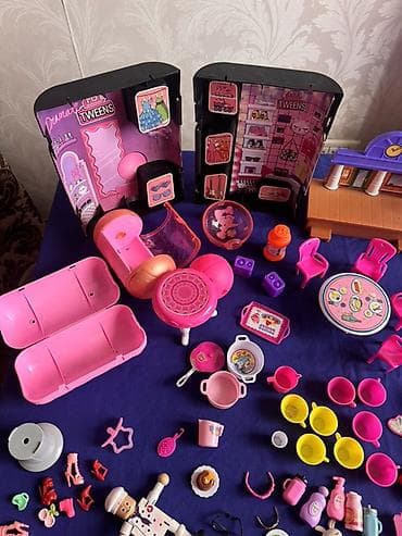 Игровые наборы: Uşaq üçün böyük kolleksiya – miniatür oyuncaq aksesuarları və mebel — 5