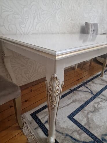 круглый стол трансформер: Б/у, Прямой ТВ стенд, С полками, Ламинат, Турция — 6