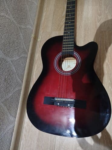 real gitara: Akustik gitara, 6 sim, Yeni, Ünvandan götürmə — 1